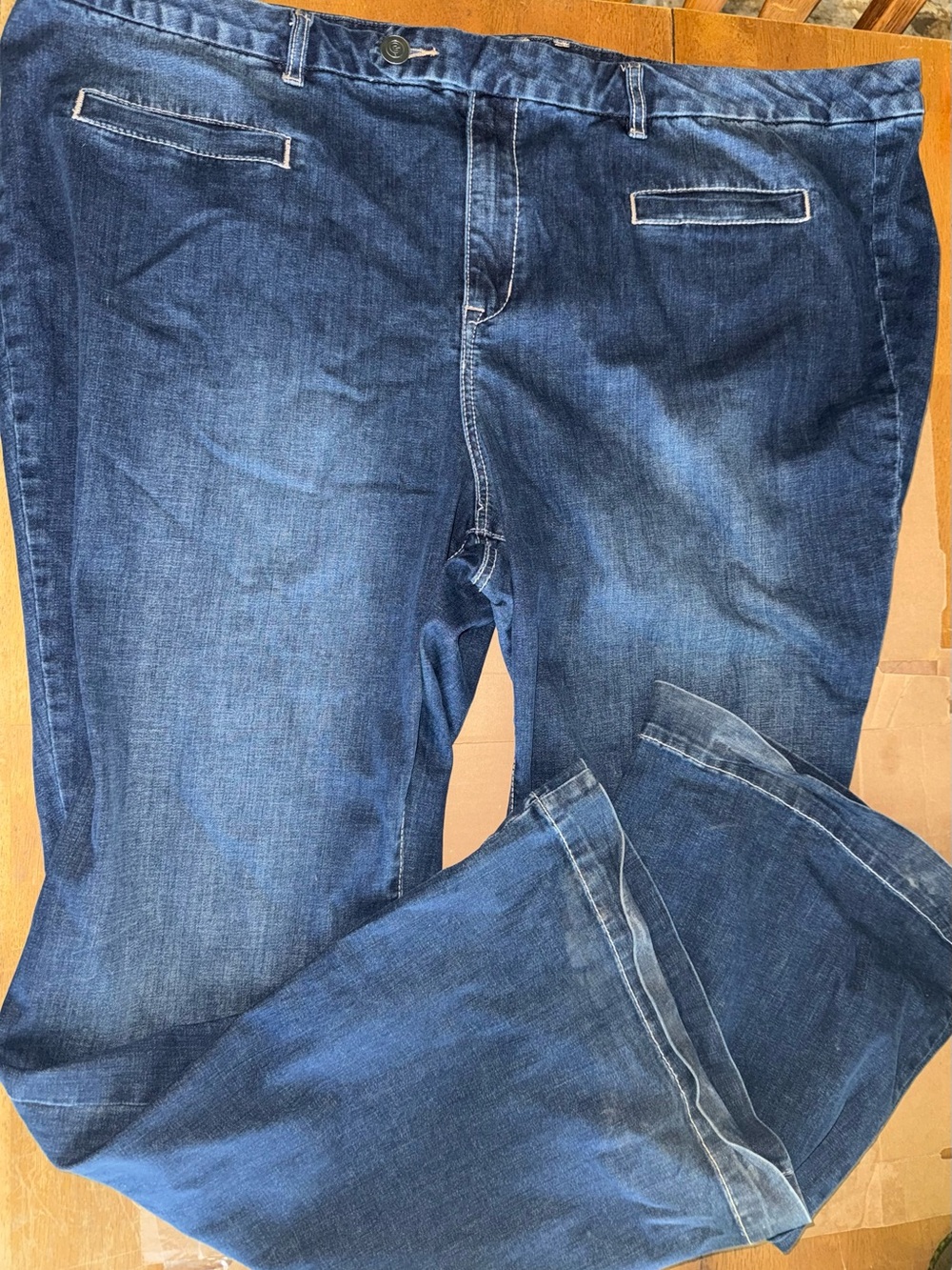 Lane Bryant Straight women’s Jeans in Dark Blue Denim size 28